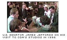 Senator Jim Jeffords visits CDA class 1998